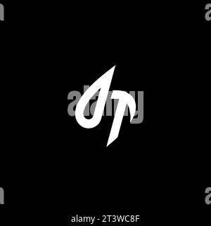 OT monogram esport logo design with cool shape concept in vector Stock Vector