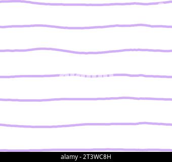 Doodle striped seamless pattern with organic Hand drawn lines. Colored decor textile, geometrical ornament, abstact simple kids texture, wrapping pape Stock Vector