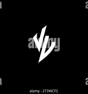 VV monogram esport logo design with cool shape concept in vector Stock Vector