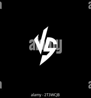 VS monogram esport logo design with cool shape concept in vector Stock Vector