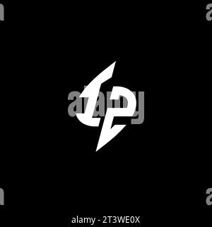 IZ monogram esport logo design with cool shape concept in vector Stock Vector