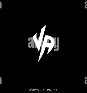 VA monogram esport logo design with cool shape concept in vector Stock Vector