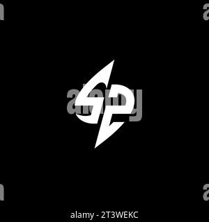 SZ monogram esport logo design with cool shape concept in vector Stock Vector