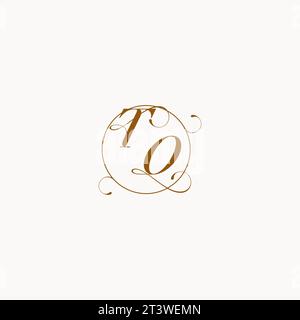 TO uniquely wedding logo symbol of your marriage and you can use it on your wedding stationary Stock Vector