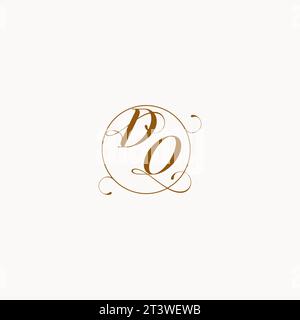 DO uniquely wedding logo symbol of your marriage and you can use it on your wedding stationary Stock Vector