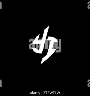 YI monogram esport logo design with cool shape concept in vector Stock Vector