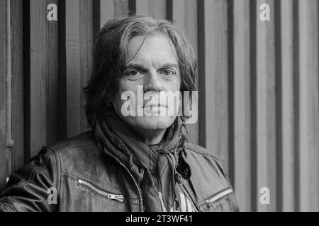 John Levén, bass player in the Swedish rock band Europe, photographed in Stockholm, Sweden, on October 18, 2023.Photo: Mikaela Landeström / TT / Code Stock Photo