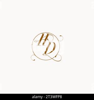 HD uniquely wedding logo symbol of your marriage and you can use it on your wedding stationary Stock Vector