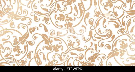 vector illustration floral ornamental Seamlessly pattern backgrounds for Fashionable modern wallpaper or textile, book covers, Digital interfaces Stock Vector