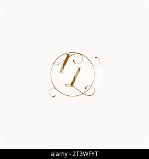 II uniquely wedding logo symbol of your marriage and you can use it on your wedding stationary Stock Vector