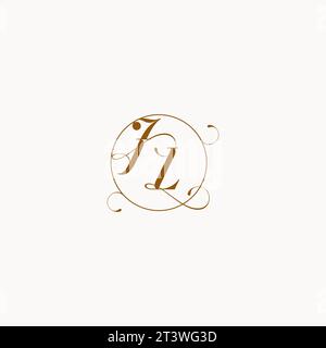 JL uniquely wedding logo symbol of your marriage and you can use it on your wedding stationary Stock Vector