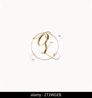 OY uniquely wedding logo symbol of your marriage and you can use it on your wedding stationary Stock Vector