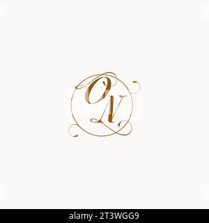 ON uniquely wedding logo symbol of your marriage and you can use it on your wedding stationary Stock Vector