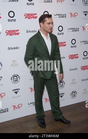 London, UK . 26 October, 2023 . Ed Westwick pictured at the UK Premiere of Deep Fear held at the Ham Yard Hotel. Credit:  Alan D West/EMPICS/Alamy Live News Stock Photo