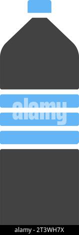 Plastic Bottles Recycling vector concept icon or sign in outline style ...