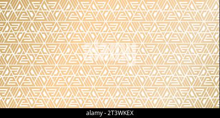 vector illustration Geometrical shaped patterned Seamlessly vector White and gold ornament isolated backgrounds for website header, poster signs Stock Vector