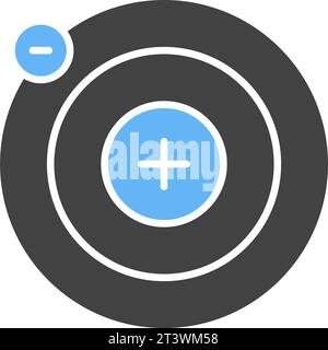 Proton icon vector image. Stock Vector