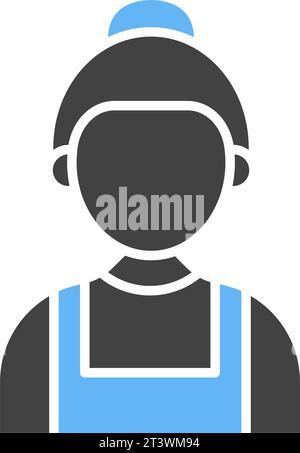 Maid icon vector image. Stock Vector