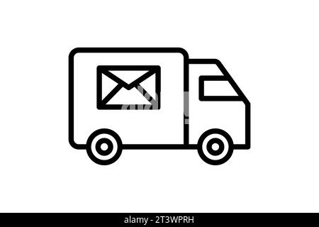 Email Delivery Icon. Icon related to Delivery. suitable for web site, app, user interfaces, printable etc. Line icon style. Simple vector design edita Stock Vector