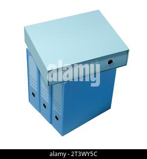 Set of ring binder folders, business management and archive Stock Photo