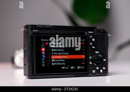 HCMC, Vietnam - 30 October 2023. Closeup photos of Sony ZV-E1 for editorial use only Stock Photo