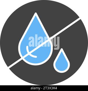 Water Scarcity icon vector image. Stock Vector