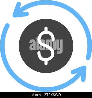 Turnover icon vector image. Stock Vector
