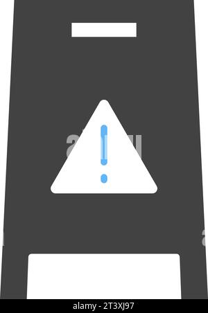 Wet Floor icon vector image. Stock Vector