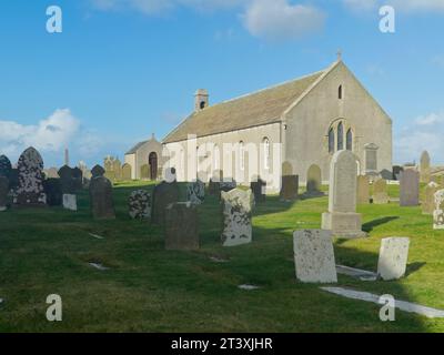 Saint Magnus Old Kirk, Birsay, Orkney Stock Photo