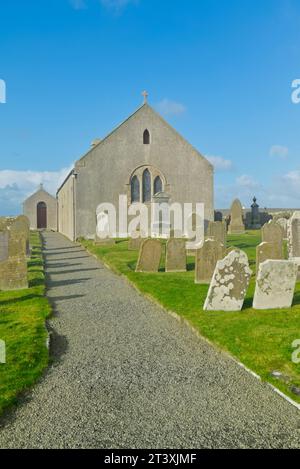 Saint Magnus Kirk, Birsay, Orkney Stock Photo
