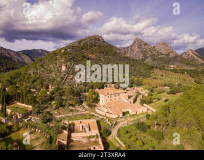Biniazar, possession of Arab origin, Bunyola municipality, Mallorca, Balearic Islands, Spain. Stock Photo
