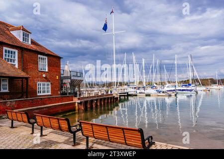 Hamble marina. Hamble-le-Rice, Eastleigh, Hampshire, England, United Kingdom, Europe Stock Photo