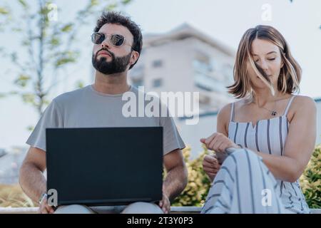 Successful Urban Architecture Team Collaborating on City Construction Project Stock Photo