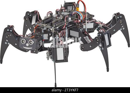 Futuristic computer controlled robot bug Stock Photo