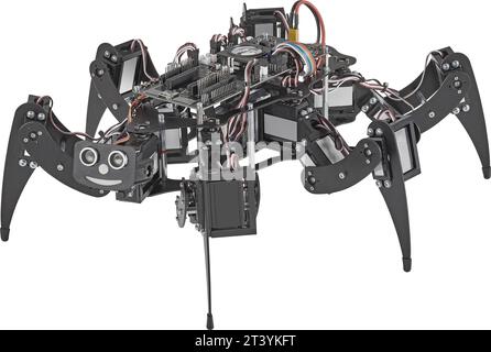 Futuristic computer controlled robot bug Stock Photo