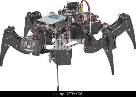Futuristic computer controlled robot bug Stock Photo
