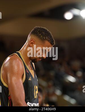 Monte Carlo, Monaco. 26th Oct, 2023. AS Monaco player trains before the fifth round of the Turkish Airlines EuroLeague season between AS Monaco and Maccabi Tel Aviv in Monte Carlo, Monaco on 20 October 2023. Photo by Laurent Coust/ABACAPRESS.COM Credit: Abaca Press/Alamy Live News Stock Photo