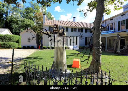 Halloween haunted house St. James Long Island NY Stock Photo