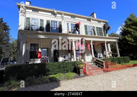 Halloween haunted house St. James Long Island NY Stock Photo