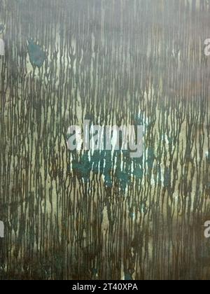 Vintage green metal wall with green color and rust Stock Photo