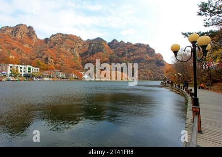 BENXI CITY- OCTOBER 12: GuanMenShan scenic landscape architecture, on october 12, 2014, Benxi City, Liaoning Province, China Stock Photo