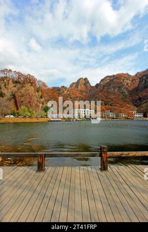 BENXI CITY- OCTOBER 12: GuanMenShan scenic landscape architecture, on october 12, 2014, Benxi City, Liaoning Province, China Stock Photo