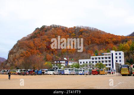 BENXI CITY- OCTOBER 12: GuanMenShan scenic landscape architecture, on october 12, 2014, Benxi City, Liaoning Province, China Stock Photo