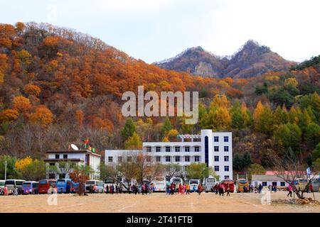 BENXI CITY- OCTOBER 12: GuanMenShan scenic landscape architecture, on october 12, 2014, Benxi City, Liaoning Province, China Stock Photo