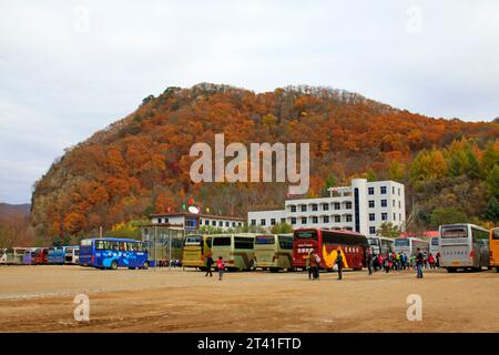 BENXI CITY- OCTOBER 12: GuanMenShan scenic landscape architecture, on october 12, 2014, Benxi City, Liaoning Province, China Stock Photo