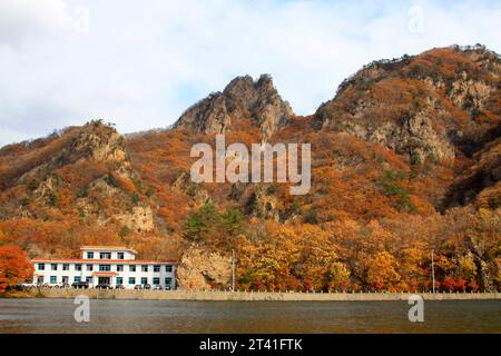 BENXI CITY- OCTOBER 12: GuanMenShan scenic landscape architecture, on october 12, 2014, Benxi City, Liaoning Province, China Stock Photo