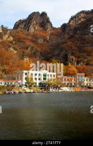 BENXI CITY- OCTOBER 12: GuanMenShan scenic landscape architecture, on october 12, 2014, Benxi City, Liaoning Province, China Stock Photo