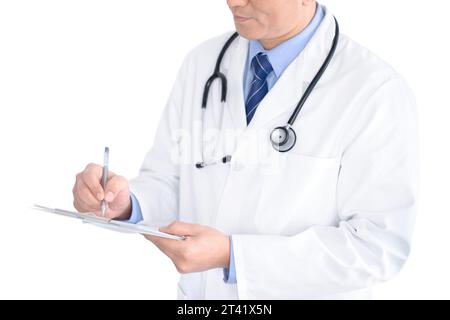 Doctor taking notes Stock Photo