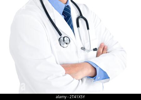 Doctor with folded arms Stock Photo