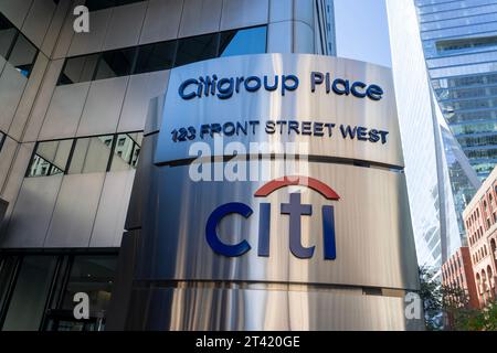 Citi Canada headquarters in Citigroup Place, Toronto, ON, Canada Stock Photo